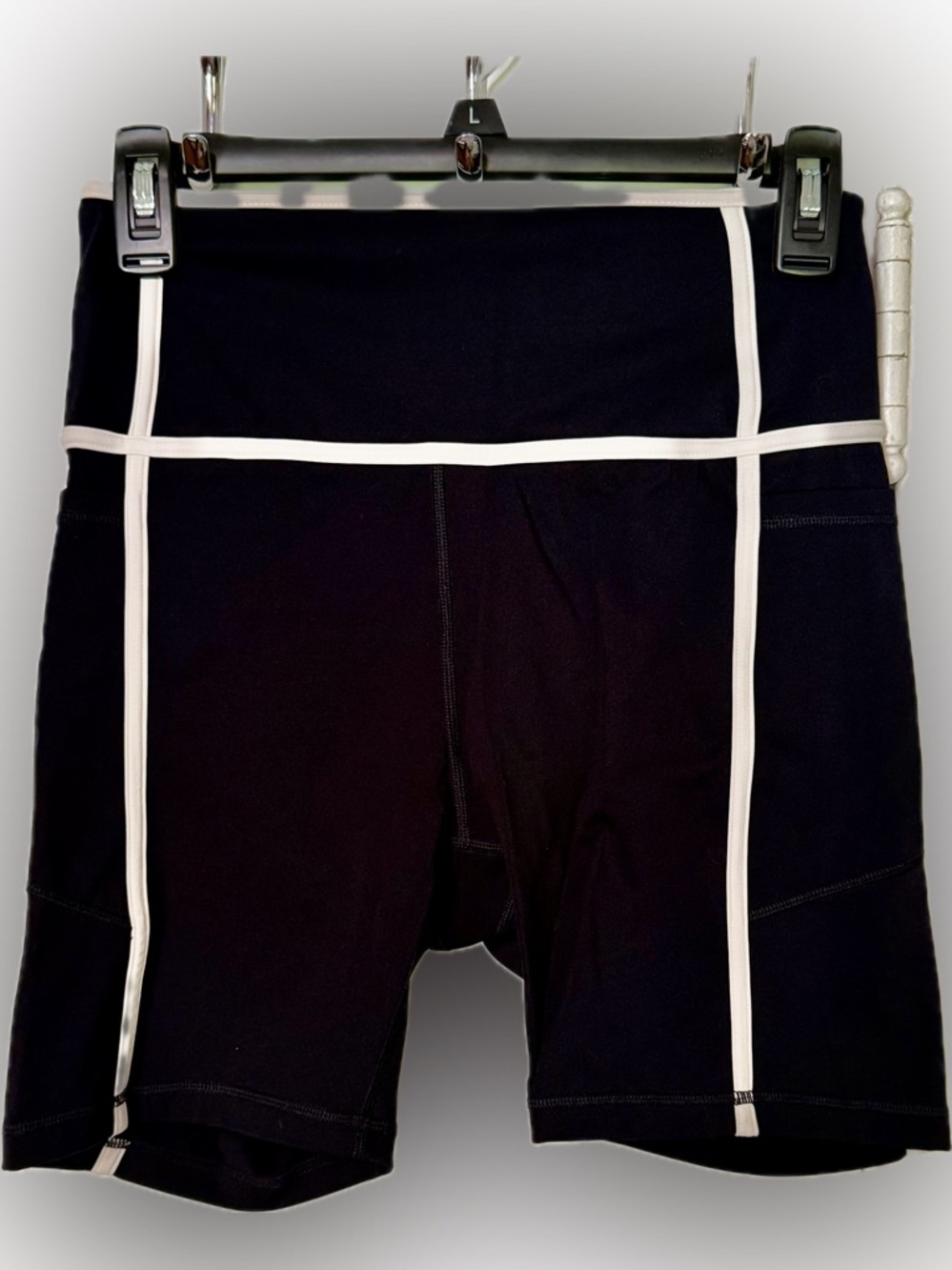 ANTONIO MELANI Matching Set Sports Bra and Shorts with White Trim